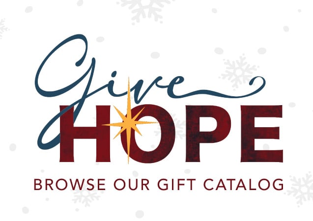 Give Hope Gift Catalog banner